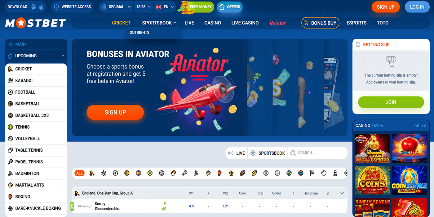 Mostbet General Info